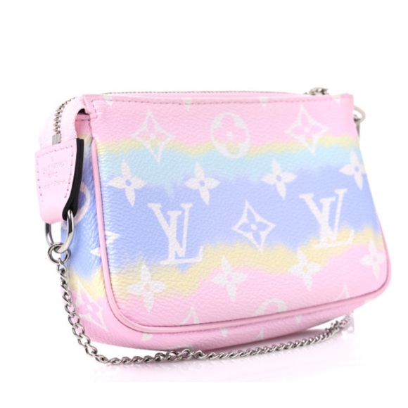 💯 Louis Vuitton Monogram Escale Mini Pochette Pastel (like new) - Picture 2 of 16